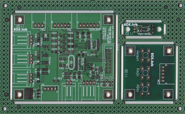 Cara de componentes del panel compuesto del kit de control de TFT.