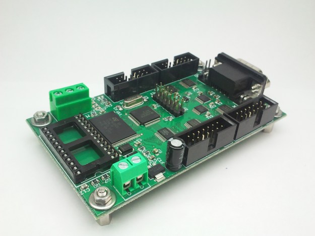 Tarjeta de control de display LED modelo Biznaga. Vista desde el reloj en tiempo real.