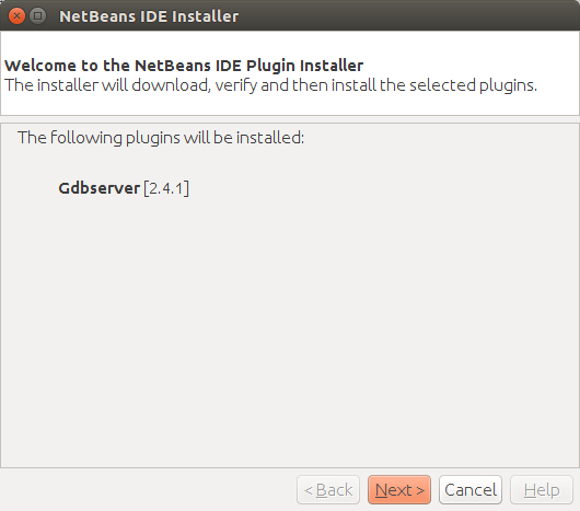 NetBeans IDE plugin installer.